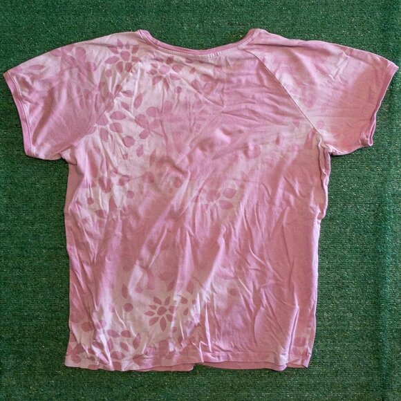 DISNEY PARKS SIMBA WOMENS SLEEP SHIRT NIGHT TEE PINK SPOTTED RETRO SIZE XL - Picture 2 of 5